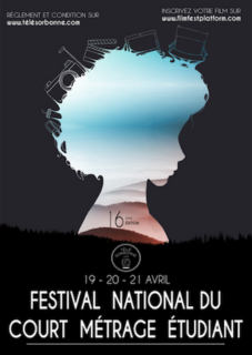 Affiche de l'édition 2017 du Festival National du Court-Métrage Étudiant
