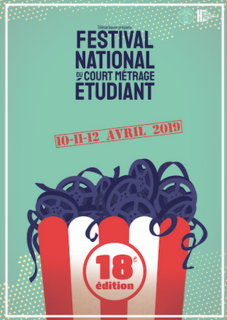 Affiche de l'édition 2019 du Festival National du Court-Métrage Étudiant