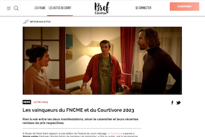 On parle de nous - Article de Bref Cinéma sur Courte Échelle, le festival national du court-métrage étudiant, le 13 juin 2023